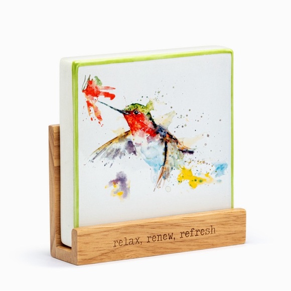 Dean Crouser. DEMDACO. Essential Oil Diffuser. Hummingbird. Flower. Watercolor - Picture 3 of 14